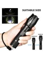 Linterna LED De Alta Potencia Para Camping Torcha Con 5 Modos De Iluminación Aleación De Aluminio Zoomable Impermeable Uso Con 3 Pilas AAA - details 1