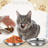 Juego de Bol de Gato de Acero Inoxidable Antideslizante Diseño Wide Low-Profile - details 2