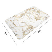 Alfombra de Baño en Mármol Dorado y Blanco Suave y Antideslizante para Interior y Exterior Alfombra Absorbente Personalizada para Decoración del Hogar - details 8
