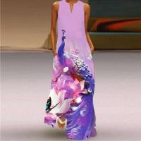 Vestidos de fiesta con estampado 3D sin mangas largos de verano para mujer, vestido informal de playa para mujer, ropa de primavera - details 4