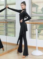 Trajes modernos para mujer, tops de baile social personalizados y cómodos para bajar de peso, trajes de práctica de tango Chacha Samba - details 2