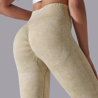 Pantalones de yoga para mujer, pantalones deportivos transpirables de cintura alta, ropa de gimnasio para levantamiento de glúteos, entrenamiento - details 15