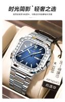 Marca suiza de lujo nuevo reloj de hombre con doble calendario reloj de diamantes - details 3