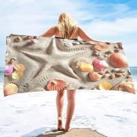 Toallas de baño sin arena de concha, toalla de Spa de playa, suave, absorbente, de gran tamaño, de secado rápido para piscina - details 21