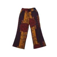 Pantalones de pierna ancha de estilo étnico para mujer, pantalones de Yoga Harem gitano Hippie tailandés bohemio con corte fruncido en la cintura - details 5