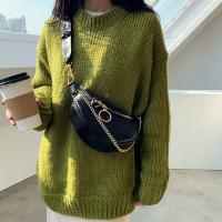 Bolso Cruzado de Cuero Falsio Elegante Correa de Cadena Chic, Diseño Sólido, Cierre de Cremallera, Perfecto para Uso Diario, Viajes y Actividades al Aire Libre - details 10