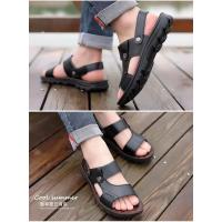 Sandalias de cuero suave de verano para hombre, sandalias antideslizantes informales con punta abierta para exteriores, sandalias deportivas cómodas para playa - details 15