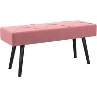 Taburete de Cama Multifuncional Moderno Banco de Acero con Cojín 120kg de Carga - details 0
