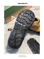 Nueva primavera al aire libre montañismo zapatos de senderismo anti-terciopelo de cuero de vaca casual zapatos deportivos niños y niñas niños medianos y viejos - details 0