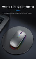 Portable RGB Bluetooth Wireless Mouse 2.4GHz USB Rechargeable Power Display Mouse Gamer for iPad Laptop PC Macbook Gaming Mouse - details 0