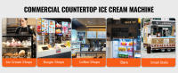 SucceBuy Máquina de Helados Comercial, Cilindros de Acero Inoxidable, Panel LED, Limpieza Automática y Precalentamiento, para Bares de Restaurantes - details 4