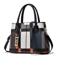 Bolso de mano a cuadros atmosférico para mujer, bandolera informal de gran capacidad, bandolera de mediana edad, mochila de lujo de alta gama - details 1