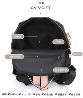 Mochilas informales para mujer, mochila ligera negra, pequeña mochila de viaje para mujer, mochila antirrobo, regalo para mujer - details 12
