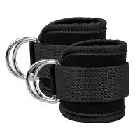 Correa de Tobillo con cable para Ejercicios de Piernes, Correa de Tobillo with Doble Anilla en D para Gimnasio, paquete de 2 - details 0