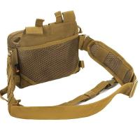 Riñonera de gran capacidad para exteriores, bolso de pecho multifuncional impermeable para escalada, bolsillo de malla, bolsa colgante de cintura de viaje duradera - details 1