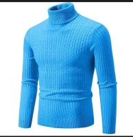 Nuevo suéter de cuello alto de invierno para hombre, suéter tejido informal para hombre, jerséis de Fitness para mantener el calor, Tops - details 28
