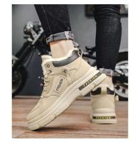 Zapatos de senderismo cálidos antideslizantes transpirables de algodón de invierno para hombre con plantilla de PU botas de nieve resistentes al desgaste para exteriores resistentes al frío - details 10