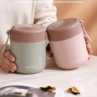 Taza de desayuno aislada de boca ancha, tazón de sopa sellado, lata de sopa aislada al vacío, acero inoxidable 304, portátil - details 6