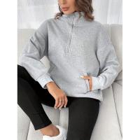 Top suelto para mujer, sudaderas, suéter liso, ropa informal de estilo coreano japonés - details 2