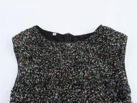 - Nuevos productos de primavera y verano Vestido de fiesta de lentejuelas de industria pesada con lazo en estilo europeo y americano - details 2