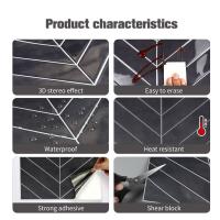 Papel tapiz 3D autoadhesivo duradero, resistente al agua, para decoración del hogar, azulejo de pared a prueba de aceite para cocina y baño - details 0