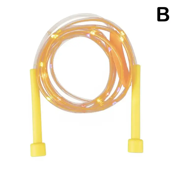 Cuerda de saltar luminosa y LED brillante para niños, cuerda de saltar para ejercicio físico - 1