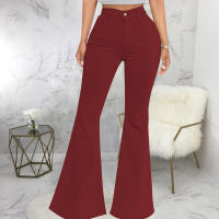 Pantalones acampanados de mezclilla elástica ajustados a la cintura HSF99 Fashion - details 82