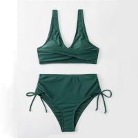 Bikini hueco con tirantes atornillados en dos partes y un nuevo bañador sexy de cintura alta - details 13