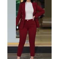 Trajes de pantalón de dos piezas para mujer, ropa de descanso para primavera y otoño, conjuntos a juego de moda sólida, cárdigan, Top, pantalones de tubo, traje para mujer - details 1