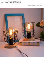 Modern LED Table Lamp AC 110V 220V Retro Vintage Wood E27 Light EU Plug For Bedroom Bedside Room Desk Decor Lamp Indoor Lighting - details 6