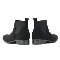 Botas Chelsea para hombre Comercio exterior cabeza pequeña cuadrada zapatos para hombre botines cortos de moda versátiles. - details 15