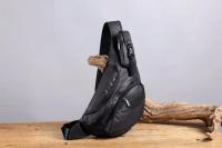 Mochila con eslinga para hombre, bolsos de hombro cruzados, deportes militares tácticos, viaje, impermeable, de nailon, bandolera para el pecho - details 2