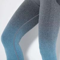 Malla de color degradado sin costuras para mujer, pantalones para correr Fiess con sandalia para realzar la cadera, pantalones de yoga de secado rápido - details 46