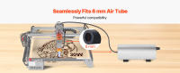 SucceBuy Air Assist, flujo de aire ajustable de 30 L/min. Kit de bomba de asistencia de aire para cortadora y grabadora láser. Elimina el humo y el polvo, reduce la temperatura superficial y protege la lente láser. Para grabador láser ≥ 20W - details 4
