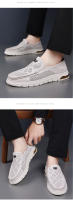Zapatos de Verano para Hombres de Piel de Oveja Transpirables Sandalias de Cuero Suave de Moda Casual - details 13