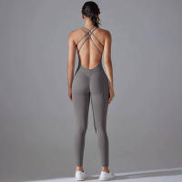 Hamidou-body de Yoga elástico, ropa de gimnasio, ropa deportiva de realce, mono de entrenamiento sin espalda, conjunto de Yoga de alta elasticidad para gimnasio - details 39
