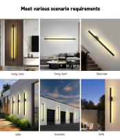 Lámpara LED de pared larga, moderna y sencilla para sala de estar, comedor, pasillo, decoración de pared, lámpara de mesita de noche para dormitorio - details 3