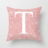 Cojín de sofá rosa con letras ostentosas, almohada con respaldo central, 45x45cm - details 23