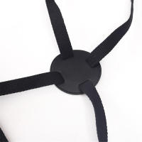 Ble Denim Delantal de barbacoa Correas cruzadas multifuncionales para chefs artistas tatuadores ropa de trabajo de bolsillo grande - details 3