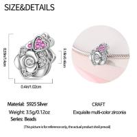 Abalorio Original de Plata de Ley 925 para mujer, abalorio de alta calidad adecuado para pulsera DIY, cuentas de amor para el Día de San Valentín, regalos de joyería para fiesta, nuevo - details 72