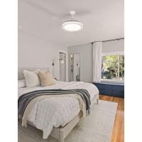Ventilador de Techo LED con Temporizador 3500-4000-6500K, 6 Velocidades, Aspas retráctiles |   (Blanco) - details 1