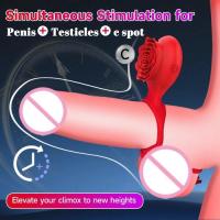 Massage Vibrating Sex Toys for Couple Flirting Adjustable Penis Vibrators G-spot Clitoral Stimulator Male Delayed Ejaculation Adult Products - details 3