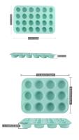 Molde de Silicona para Panquecas y Pasteles 24 Agujeros para Hornear en la Cocina - details 5
