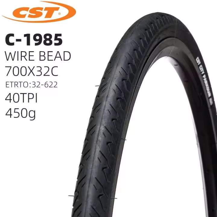 Neumático de Bicicleta de Carretera 700X32C 32-622 CST C1985 Ideal para Viajes - 1