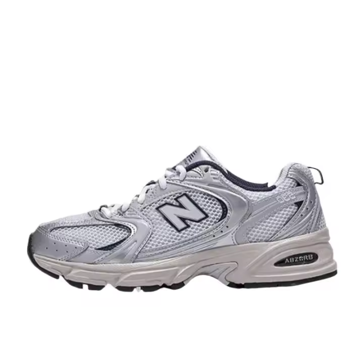 NUEVOS NB 530 gris cómodo tejido de malla cuero artificial absorción de impactos antideslizante resistente al desgaste transpirable zapatos de trabajo. - 1