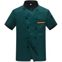Uniforme de Chef Unisex, camisa de trabajo para restaurante, Cocina, Servicio de panadería, transpirable, manga corta, doble botonadura, chaqueta de Chef, ropa - details 16
