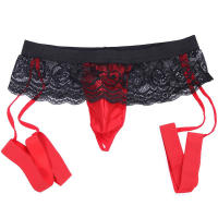 Ropa Interior Masculina de Encaje Transparente, Calzoncillos Boxer Sexys de Malla Transparente con Bolsa para Pene en Forma de U, Calzoncillos Masculinos, Lencería Erótica Gay - details 10