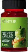 Montue Vinagre de sidra de manzana B12 multivitamínico, vitaminas gomosas ACV, suplemento vegetariano para mujeres y hombres, sin OGM, apoya la energía normal - details 0