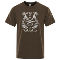 Camiseta con estampado de leyenda vikinga para hombre, ropa de algodón, manga corta, estilo Retro, Valhalla Odin, camisa clásica de verano, 2022 - details 16