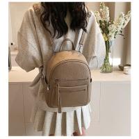Nueva mochila para mujer 2025 mochila pequeña para mujer de color sólido bolso de viaje personalizado de moda versión coreana para mujer - details 11